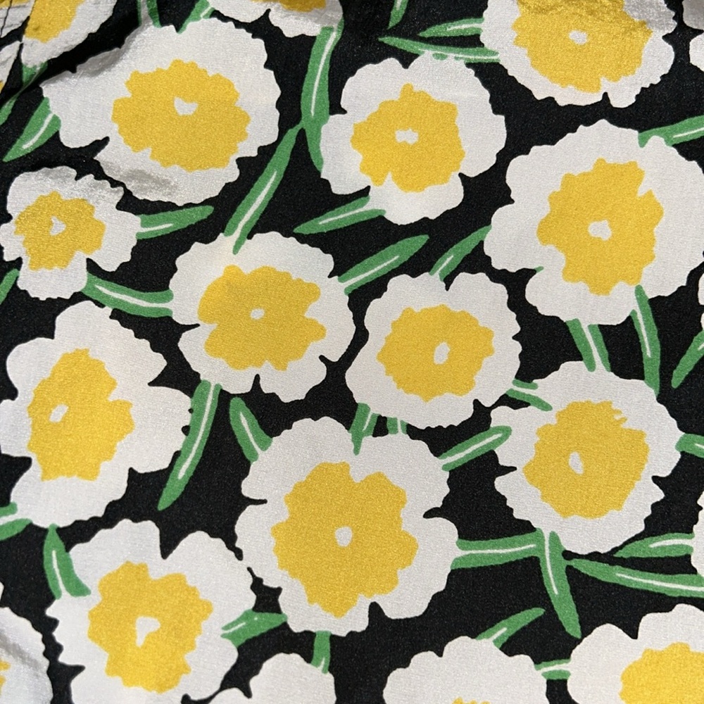 New without tags, Diane Von Furstenberg Target Packable Yellow Poppy Hooded Vest - Picture 9 of 9